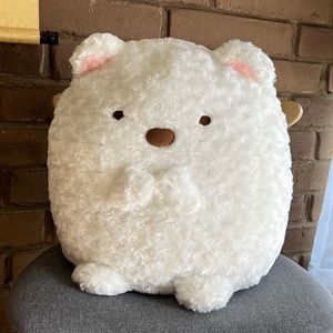 XL Huge Shirokuma Rose Fur Plush Sumikko Gurashi